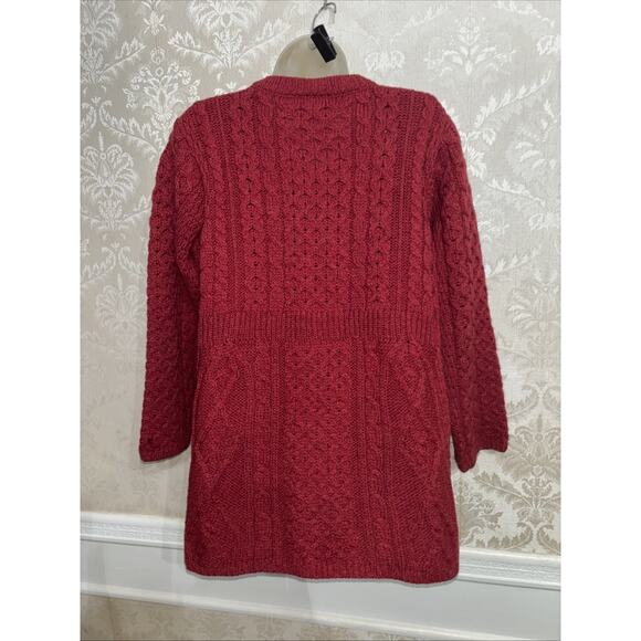 Shannon Woolen Mills 100% Merino Wool Button Long Sleeve Cardigan Size L - Picture 6 of 8